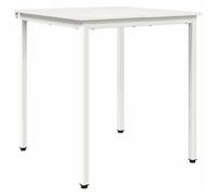 ""SALE 2026""Table Repas rustique/Table Salon Blanc - Table de salle à manger / Table de repas Blanc 70x70x75cm 9.6 Kg 428157