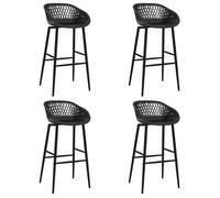 ""SALE 2026"" Tabouret/Chaise de bar Noir - Chaises de bar lot de 4 noir PRO767496535