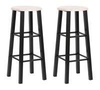 ""SALE 2026"" Tabouret/Chaise de bar Noir - Tabourets de bar lot de 2 noir MDF PRO408965933
