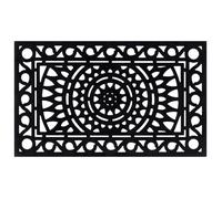 ""SALE 2026""Tapis antidérapant et souple Noir - Paillasson rectangulaire 45x75 cm caoutchouc 2.35 Kg5905699
