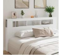 ""SALE 2026"" Tête de lit Blanc - Tête de lit à LED blanc 200x18,5x103,5cm - bois d'ingénierie PRO295337256