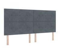 ""SALE 2026""Tête de lit WINWIN - Panneau de Cadre de Lit - avec tête de lit Gris foncé 200cm Velours 24 Kg 7934513