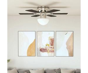 ""SALE 2026"" Ventilateurs de plafond Brun - Ventilateur de plafond orné avec lumière 82cm Marron foncé PRO942528860