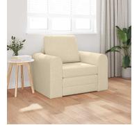 SALE Canapé-lit,Fauteuil long - SUIKUN - Lit de sofa de sol 2-en-1 Crème 98x71x83 cm Tissu @EU(94000)
