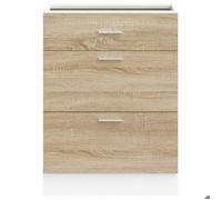 ""SALE d'hiver"" Armoire bas de cuisine - mango - Colonne cuisine - ""Lyon"" Chêne Sonoma Bois d'ingénierie EU22