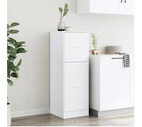 ""SALE d'hiver"" Armoire de bureau - BURKE - Armoire d'apothicaire - blanc 40x41x118 cm - Bois d'ingénierie AA1017