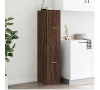 ""SALE d'hiver"" Armoire de bureau - BURKE - Armoire d'apothicaire - chêne marron 30x41x144,5 cm bois ingénierie AA1005