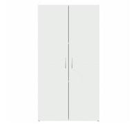 ""SALE d'hiver"" Armoire de classement - BURKE - meuble rangement - blanc 60x32x115 cm - Bois d'ingénierie AA1362