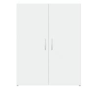 ""SALE d'hiver"" Armoire de classement - BURKE - meuble rangement - blanc 60x32x77,5 cm - Bois d'ingénierie AA1355