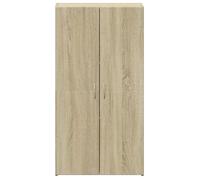 ""SALE d'hiver"" Armoire de classement - BURKE - meuble rangement - chêne sonoma 60x32x115 cm bois ingénierie AA1363