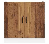 ""SALE d'hiver"" Armoire sous évier - mango - Meuble cuisine - Kalmar noir 80x46x81,5 cm bois ingénierie EU1173