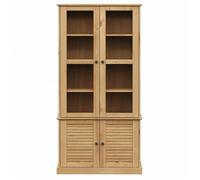""SALE d'hiver"" Bibliothèque moderne, Jill's, Armoire à vitrine, en verre VIGO 85x35x170 cm, bois massif de pin BB65