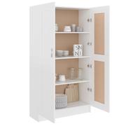 ""SALE d'hiver"" Bibliothèque Multi-Rangement - JILL'S - armoire à livres - Blanc 82,5x30,5x150 cm, Bois d’ingénierie BB1670