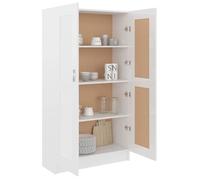""SALE d'hiver"" Bibliothèque Multi-Rangement - JILL'S - armoire à livres - Blanc brillant 82,5x30,5x150 cm, Bois d’ingénierie BB1675