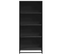 ""SALE d'hiver"" Bibliothèque Multi-Rangement - JILL'S - armoire à livres - noir 60x35x139 cm, bois d'ingénierie BB1391