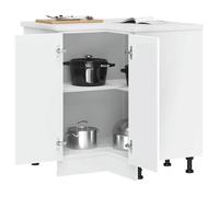 ""SALE d'hiver"" Cabinet/Armoire d'angle de cuisine - mango - Placard cuisine - Kalmar blanc bois d'ingénierie EU1070