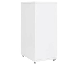 ""SALE d'hiver"" Classeur/Armoire de bureau mobile - BURKE - Contemporain - Blanc 28x41x69 cm Métal AA295