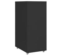 ""SALE d'hiver"" Classeur/Armoire de bureau mobile - BURKE - Contemporain - Noir 28x41x69 cm Métal AA296