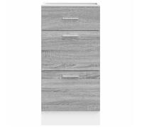 ""SALE d'hiver"" Meuble bas ""Lyon"" - mango - Cabinet de cuisine - Gris Sonoma 40 x 46 x 81,5 cm Bois d'ingénierie EU1291