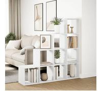 ""SALE d'hiver"" Meuble Étagère/Bibliothèque - Jill's - séparatrice de pièce à 4 niveaux - pour livres - blanc 131,5x29x131,5cm BB830