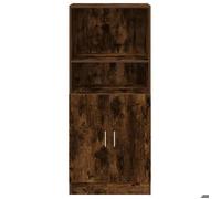 ""SALE d'hiver"" Placard/Armoire de cuisine - mango - avec rangement - chêne fumé 57x41,5x131,5 cm bois ingénierie EU524