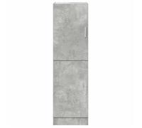 ""SALE d'hiver"" Placard/Armoire de cuisine - mango - avec rangement - gris béton 38x41,5x131,5 cm bois ingénierie EU514