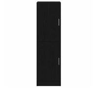 ""SALE d'hiver"" Placard/Armoire de cuisine - mango - avec rangement - noir 38x41,5x131,5 cm bois d'ingénierie EU512