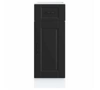 ""SALE d'hiver"" Placard/Armoire de cuisine - mango - avec rangement - Porto noir bois d'ingénierie EU395