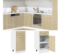 SALE ELEMENTS Cuisine - Armoire de plancher tiroir ""Lyon"" - Meuble Colonne Meuble Bas de cuisne chêne sonoma @EU(21611)