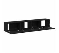 ""SALE Janvier"" MODERNE Armoires TV - MGH - Meubles TV 2 pcs - Pour salon - Chêne noir - Bois d'ingénierie 100x30x30 cm TT3815