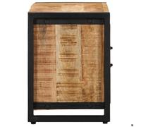 ""SALE Janvier"" MODERNE Cabinet TV - MGH - MEUBLE TV/HIFI - Avec rangement - 80x30x40 cm bois massif de manguier brut TT489