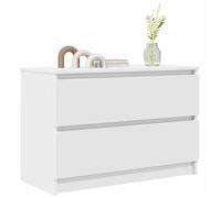 ""SALE Janvier"" MODERNE Cabinet TV - MGH - MEUBLE TV/HIFI - Avec rangement - blanc 80x35x54 cm - Bois d'ingénierie TT1946