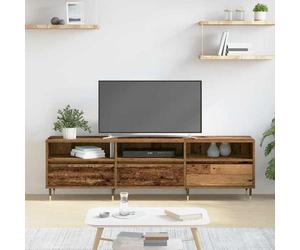""SALE Janvier"" MODERNE Cabinet TV - MGH - MEUBLE TV/HIFI - Avec rangement - Bois Ancien 150x30x45 cm - Bois d'ingénierie TT2044