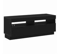 ""SALE Janvier"" MODERNE Cabinet TV - MGH - MEUBLE TV/HIFI - Avec rangement - Chêne noir 100x35x40 cm - Bois d'ingénierie TT2014