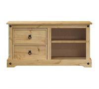 ""SALE Janvier"" MODERNE Cabinet TV - MGH - MEUBLE TV/HIFI - Avec rangement - Corona 100x40x52 cm - Bois de pin massif TT484