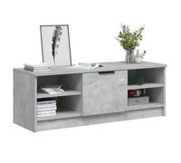 ""SALE Janvier"" MODERNE Cabinet TV - MGH - MEUBLE TV/HIFI - Avec rangement - Gris béton 102x35,5x36,5 cm - Bois d'ingénierie TT678