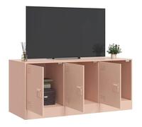 ""SALE Janvier"" MODERNE Cabinet TV - MGH - MEUBLE TV/HIFI - Avec rangement - rose 99x39x44 cm acier TT1458