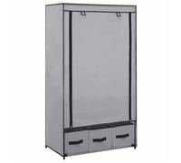 ""Sale juillet""Garde-robe - vidaXL - tissu - gris - avec tiroirs - 87 x 49 x 159 cm gjn63l