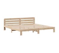 ""Sale Spring""Lit 2 places Brun - 180x200 cm - LEMON® - Cadre de lit - sans matelas - 180x200 cm bois massif de pin 5304676