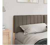 ""Sale Spring""Tête de lit - Accessoire de Lit Double - Soutien du dos - capitonnée Marron et Taupe 200 cm - Pin massif 8029498