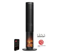 Salente HotTower, ventilateur de colonne d'air chaud, noir
