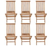 Salento - lot de 6 chaises en teck