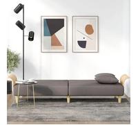 ""Sales Season""Canapé convertible 2 places - SHELD - CLIC-CLAC/Sofa-lit - avec accoudoirs taupe tissu 224x89x70cm C4071523