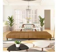 ""Sales Season""Canapé convertible 2 places - SHELD - CLIC-CLAC/Sofa-lit - marron velours 200x84,5x69cm C1383131