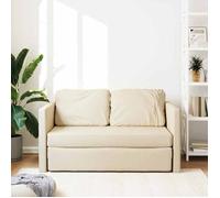""Sales Season""Canapé convertible à 2 places 2 en 1 - SHELD - CLIC-CLAC/Sofa-lit - crème 112x174x55cm tissu 112x60x55cm C5157308