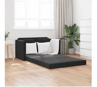 ""Sales Season""Canapé convertible à 2 places 2 en 1 - SHELD - CLIC-CLAC/Sofa-lit - noir 122x204x55cm velours 122x70x55cm C8930766