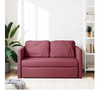 ""Sales Season""Canapé convertible à 2 places 2 en 1 - SHELD - CLIC-CLAC/Sofa-lit - rouge bordeaux 112x174x55cm tissu 112x60x55cm C585