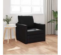""Sales Season""Canapé convertible/Fauteuil - SHELD - CLIC-CLAC/Sofa-lit - 60cm Noir Simili cuir 74x77x81cm C5645846