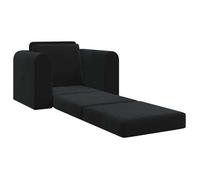 ""Sales Season""Canapé convertible/Fauteuil - SHELD - CLIC-CLAC/Sofa-lit - Noir 98x71x83cm Velours 98x71x83cm C1127399