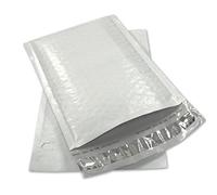 Sales4less # 000 Poly enveloppes à bulles 10,2 x 20,3 cm enveloppe matelassée Mailer étanche 4x8 Pack of 250 blanc